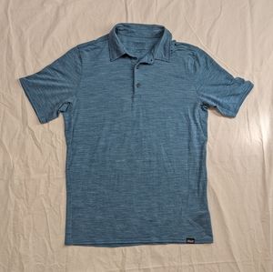 Patagonia men's Small Daily merino polo BLUE